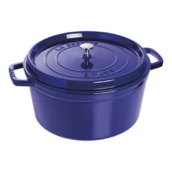 Staub Cocotte 30 Cm, Rond(e), Bleu Intense, Fonte