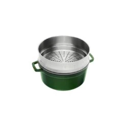 Staub Cocotte Avec Panier Vapeur 26 Cm, Rond(e), Basilic, Fonte 7 Staub Cocotte Avec Panier Vapeur 26 Cm, Rond(e), Basilic, Fonte -Staub Soldes Magasin 40510 603 0 2