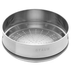 Staub Cocotte Avec Panier Vapeur 26 Cm, Rond(e), Noir, Fonte 10 Staub Cocotte Avec Panier Vapeur 26 Cm, Rond(e), Noir, Fonte -Staub Soldes Magasin 40510 606 0 2