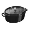 Staub Cocotte 29 Cm, Ovale, Noir Brillant, Fonte -Staub Soldes Magasin 40510 638 1