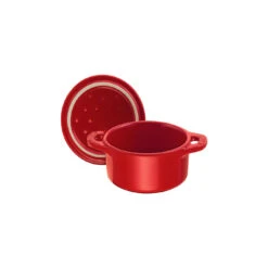 Staub Mini Cocotte 10 Cm, Rond(e), Cerise, Céramique -Staub Soldes Magasin 40510 785 0 6
