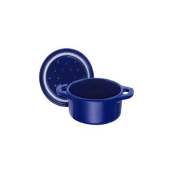 Staub Mini Cocotte 10 Cm, Rond(e), Bleu Intense, Céramique -Staub Soldes Magasin 40510 786 0 6