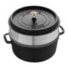 Staub Cocotte Avec Panier Vapeur 26 Cm, Rond(e), Noir, Fonte -Staub Soldes Magasin 40510606