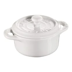 Staub Mini Cocotte 10 Cm, Rond(e), Blanc Pur, Céramique