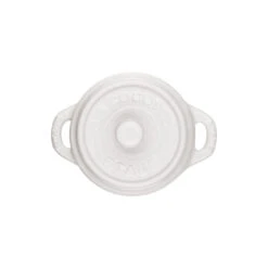 Staub Mini Cocotte 10 Cm, Rond(e), Blanc Pur, Céramique -Staub Soldes Magasin 40511 083 0 3