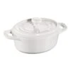 Staub Mini Cocotte 10 Cm, Ovale, Blanc Pur, Céramique -Staub Soldes Magasin 40511 089 0 1
