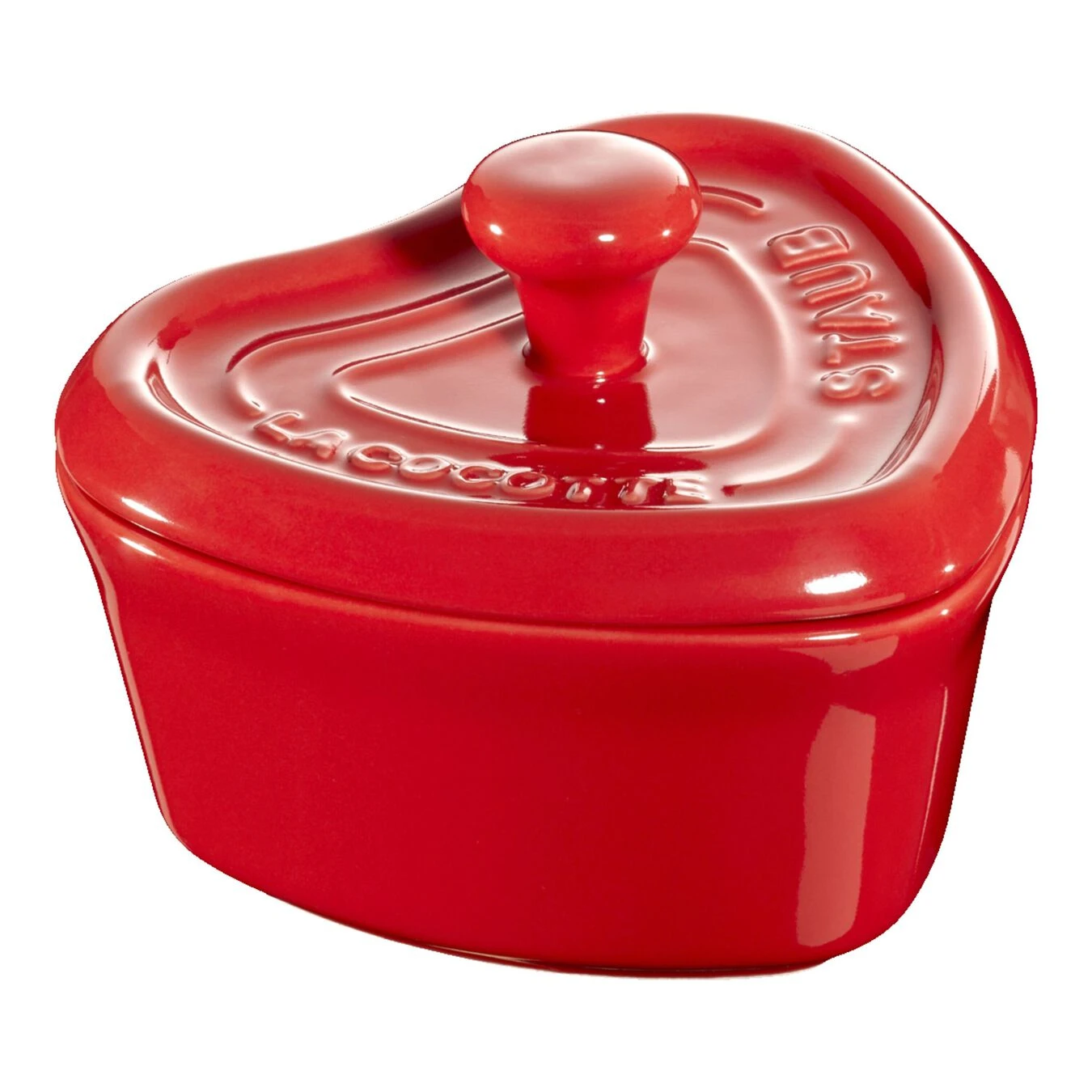 Staub Mini Cocotte 9 Cm, Coeur, Cerise, Céramique 3 Staub Mini Cocotte 9 Cm, Coeur, Cerise, Céramique