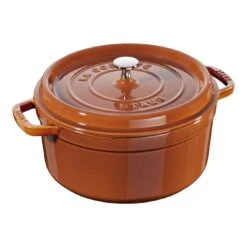 Staub Cocotte 26 Cm, Rond(e), Cannelle, Fonte