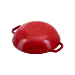 Staub Wok Avec Couvercle En Verre 30 Cm, Fonte -Staub Soldes Magasin 40511 345 0 4
