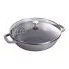 Staub Wok Avec Couvercle En Verre 30 Cm, Fonte -Staub Soldes Magasin 40511 462 0 01