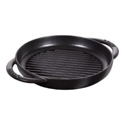 Staub Pure Gril 23 Cm, Rond(e), Noir, Fonte