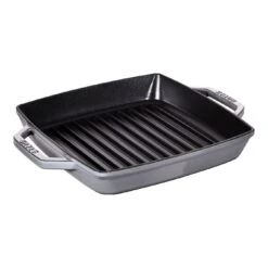 Staub Gril 23 Cm, Fonte, Gris Graphite