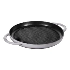 Staub Pure Gril 30 Cm, Rond(e), Gris Graphite, Fonte