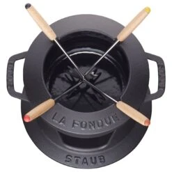 Staub Service à Fondue 16 Cm, Noir 8 Staub Service à Fondue 16 Cm, Noir -Staub Soldes Magasin 40511 970 0 3