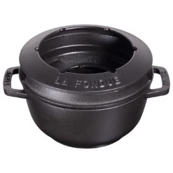 Staub Service à Fondue 18 Cm, Noir -Staub Soldes Magasin 40511 971 0 1