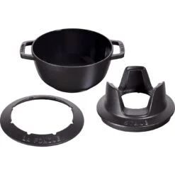 Staub Service à Fondue 20 Cm, Noir -Staub Soldes Magasin 40511 972 0 1