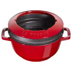 Staub Service à Fondue 18 Cm, Cerise -Staub Soldes Magasin 40511 974 0 4