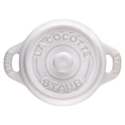 Staub Mini Cocotte 10 Cm, Rond(e), Blanc Ivoire, Céramique -Staub Soldes Magasin 40511 997 0 1