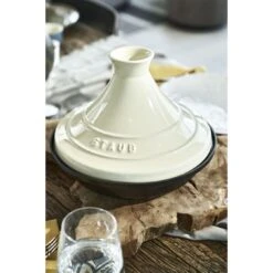 Staub Tajine 28 Cm, Fonte, Cream -Staub Soldes Magasin 424418362