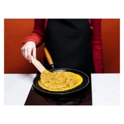 Staub Crêpière Avec Poignée En Bois 28 Cm, Fonte, Noir -Staub Soldes Magasin 424421745