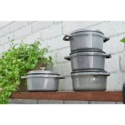 Staub Cocotte 16 Cm, Rond(e), Gris Graphite, Fonte 10 Staub Cocotte 16 Cm, Rond(e), Gris Graphite, Fonte -Staub Soldes Magasin 750032233