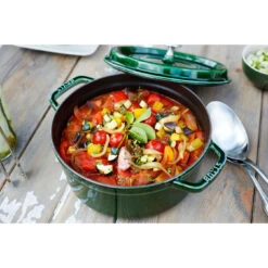 Staub Cocotte 26 Cm, Rond(e), Basilic, Fonte -Staub Soldes Magasin 750032316
