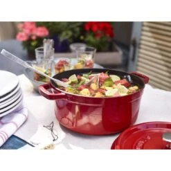Staub Cocotte 24 Cm, Rond(e), Cerise, Fonte -Staub Soldes Magasin 750036202