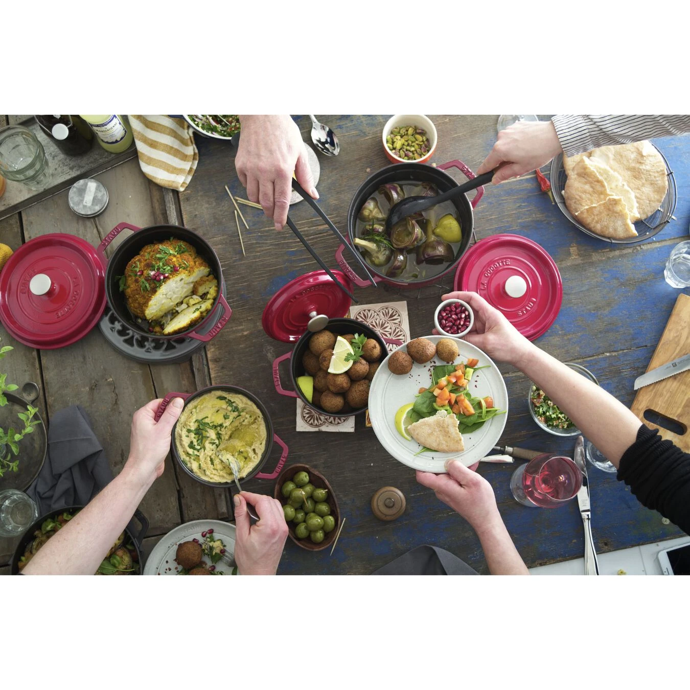 Staub Cocotte 22 Cm, Rond(e), Cerise, Fonte 7 Staub Cocotte 22 Cm, Rond(e), Cerise, Fonte – Image 5