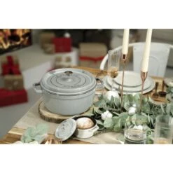 Staub Cocotte 22 Cm, Rond(e), Gris Graphite, Fonte 10 Staub Cocotte 22 Cm, Rond(e), Gris Graphite, Fonte -Staub Soldes Magasin 750047423