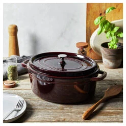 Staub Cocotte 31 Cm, Ovale, Grenadine, Fonte -Staub Soldes Magasin 750058436