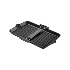 Grill En Fonte Rectangulaire Avec Poignée Rabattable STAUB -Staub Soldes Magasin Grill en fonte rectangulaire STAUB 2