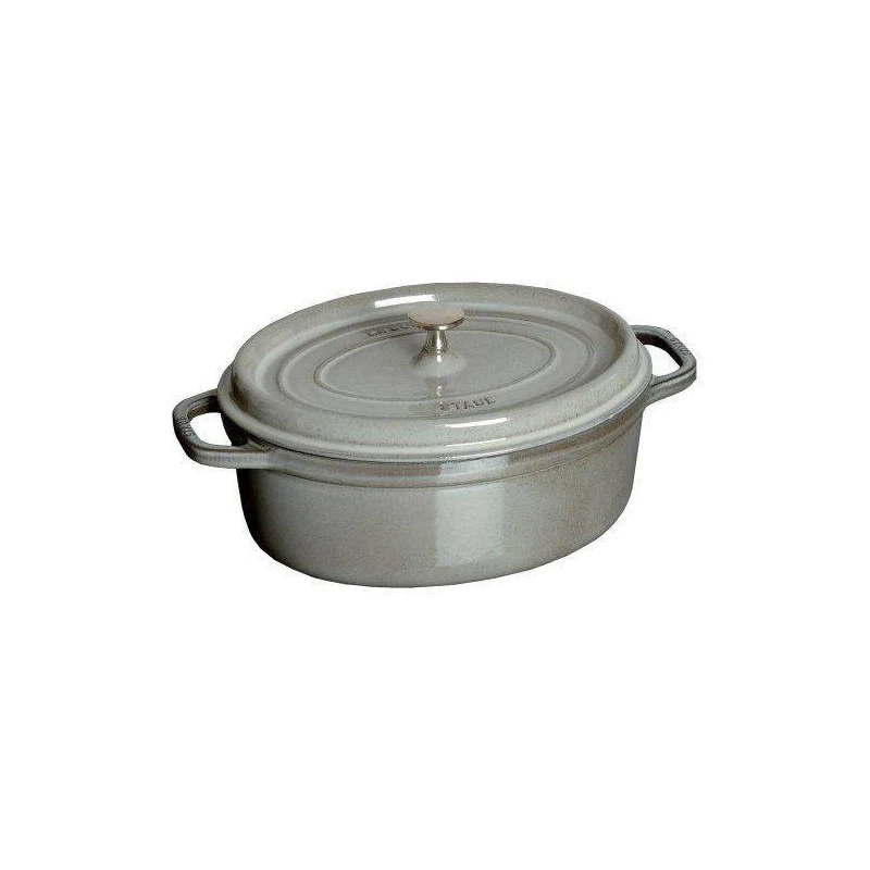 Cocotte En Fonte Emaillée Ovale Staub GRIS GRAPHITE D31 5.50L 4 Cocotte En Fonte Emaillée Ovale Staub GRIS GRAPHITE D31 5.50L – Image 2