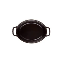 Cocotte En Fonte Emaillée Ovale Staub NOIR D31 5,50L -Staub Soldes Magasin cocotte en fonte emaillee ovale staub noir d31 550l 3