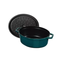 Cocotte En Fonte Emaillée Ovale Staub Bleu La Mer Majolique D33 6,70L 14 Cocotte En Fonte Emaillée Ovale Staub Bleu La Mer Majolique D33 6,70L -Staub Soldes Magasin cocotte en fonte emaillee ovale staub noir d33 670l 4