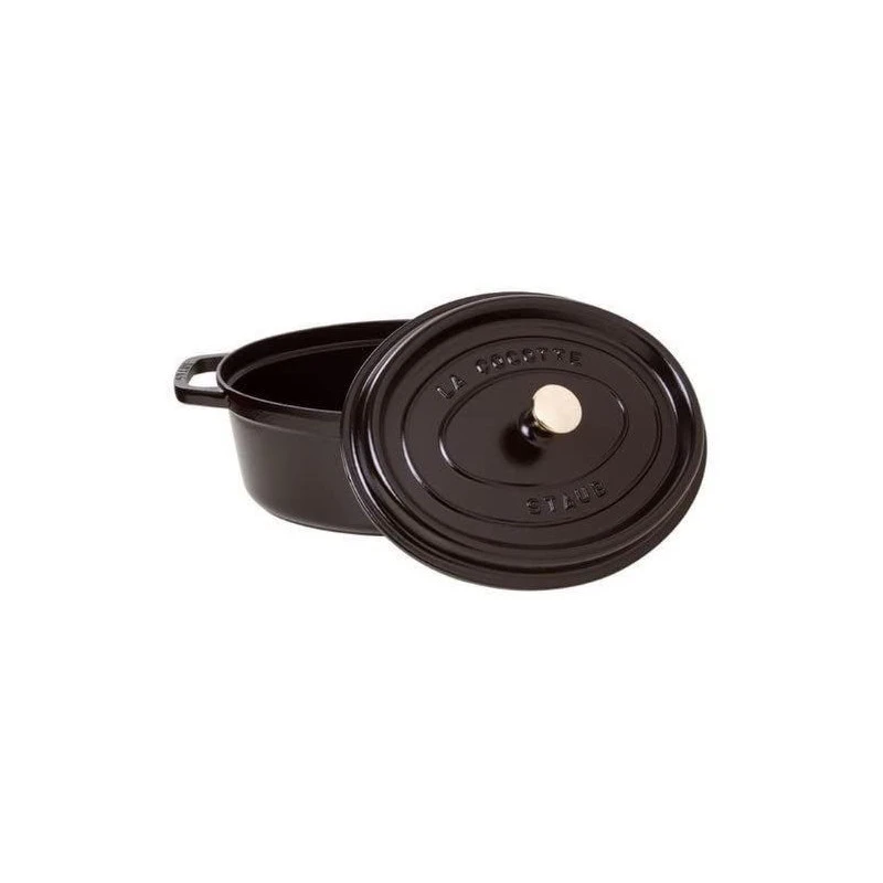 Cocotte En Fonte Emaillée Ovale Staub NOIR D37 8L 4 Cocotte En Fonte Emaillée Ovale Staub NOIR D37 8L – Image 2