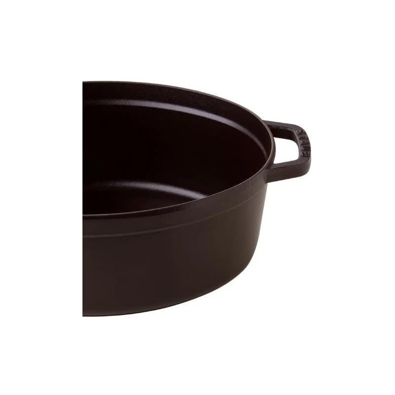 Cocotte En Fonte Emaillée Ovale Staub NOIR D37 8L 18 Cocotte En Fonte Emaillée Ovale Staub NOIR D37 8L – Image 16