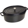 Cocotte En Fonte Emaillée Ovale Staub NOIR D41 12L -Staub Soldes Magasin cocotte en fonte emaillee ovale staub noir d41 12l
