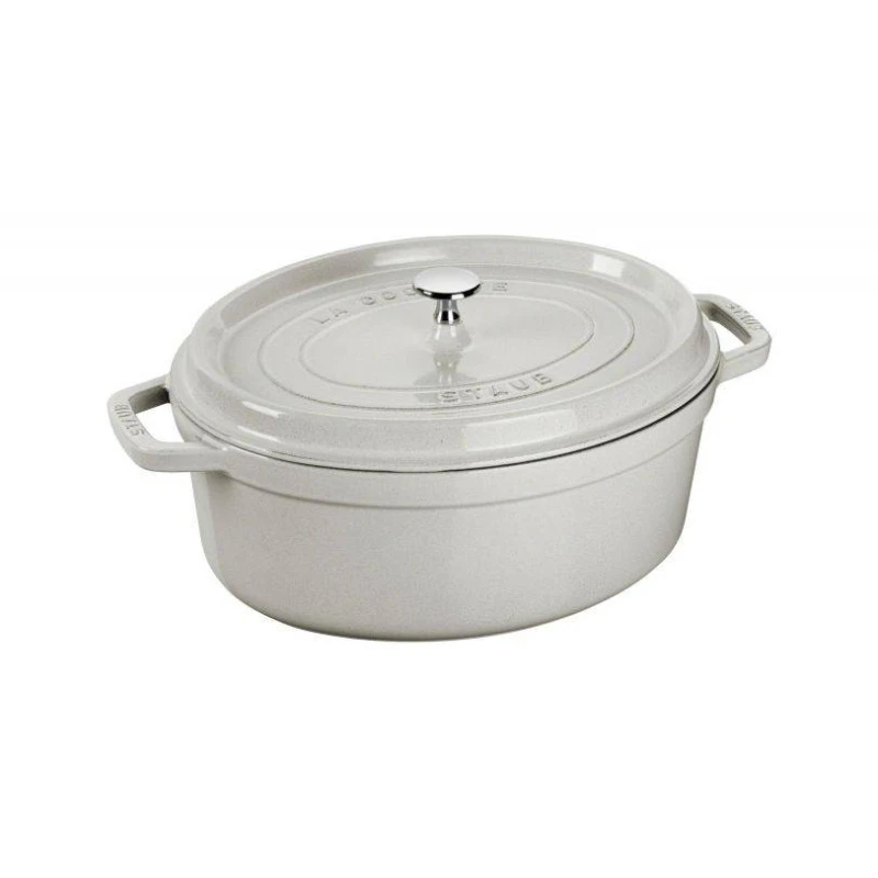 Cocotte En Fonte Emaillée Ovale Staub Truffe D29 4.3 L 4 Cocotte En Fonte Emaillée Ovale Staub Truffe D29 4.3 L – Image 2