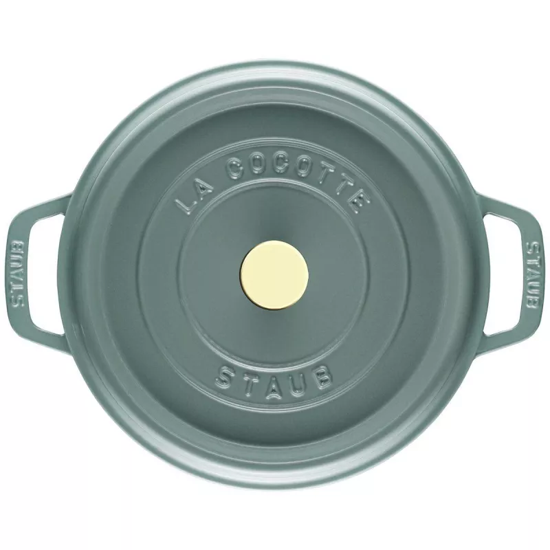 Cocotte En Fonte Emaillée Ronde Staub EUCALYPTUS D28 6.70L 8 Cocotte En Fonte Emaillée Ronde Staub EUCALYPTUS D28 6.70L – Image 6