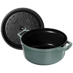 Cocotte En Fonte Emaillée Ronde Staub EUCALYPTUS D28 6.70L 17 Cocotte En Fonte Emaillée Ronde Staub EUCALYPTUS D28 6.70L -Staub Soldes Magasin cocotte en fonte emaillee ronde staub eucalyptus d28 670l p 7