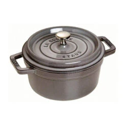 Cocotte En Fonte Emaillée Ronde Staub GRIS GRAPHITE D22 2,6L