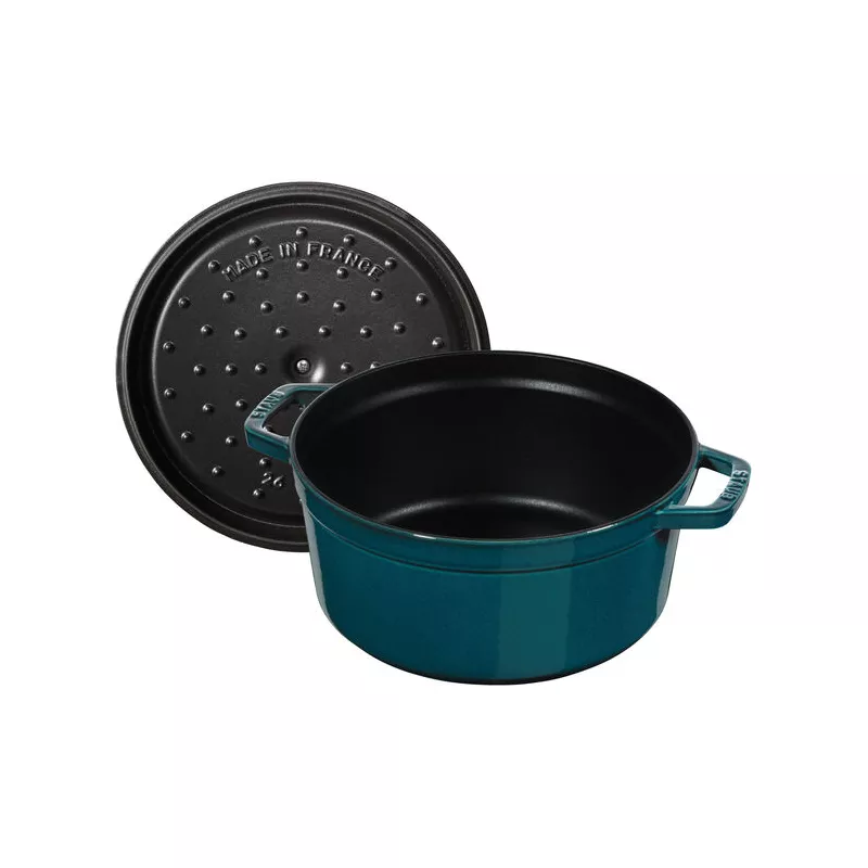 Cocotte En Fonte Emaillée Ronde Staub Bleu La Mer Majolique D28 6.70L 14 Cocotte En Fonte Emaillée Ronde Staub Bleu La Mer Majolique D28 6.70L – Image 12
