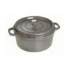 Cocotte En Fonte Emaillée Ronde Staub GRIS GRAPHITE D34 12,6 L