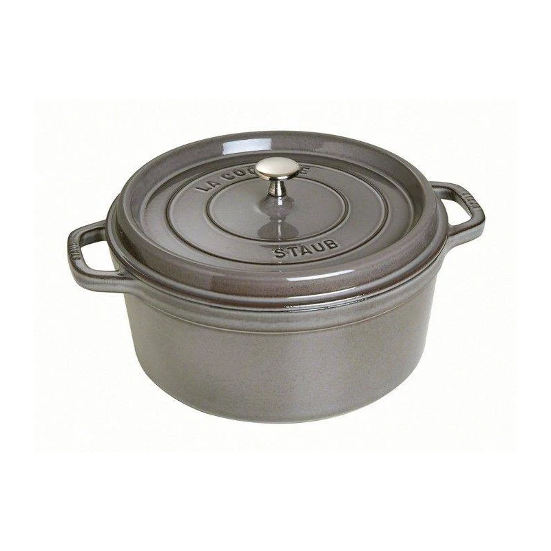 Cocotte En Fonte Emaillée Ronde Staub GRIS GRAPHITE D34 12,6 L 3 Cocotte En Fonte Emaillée Ronde Staub GRIS GRAPHITE D34 12,6 L