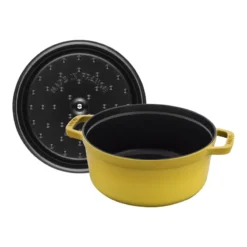 Cocotte En Fonte Emaillée Ronde Staub JAUNE CITRON D24 3,79L 24 Cocotte En Fonte Emaillée Ronde Staub JAUNE CITRON D24 3,79L -Staub Soldes Magasin cocotte en fonte emaillee ronde staub jaune citron d24 379l nvs 10