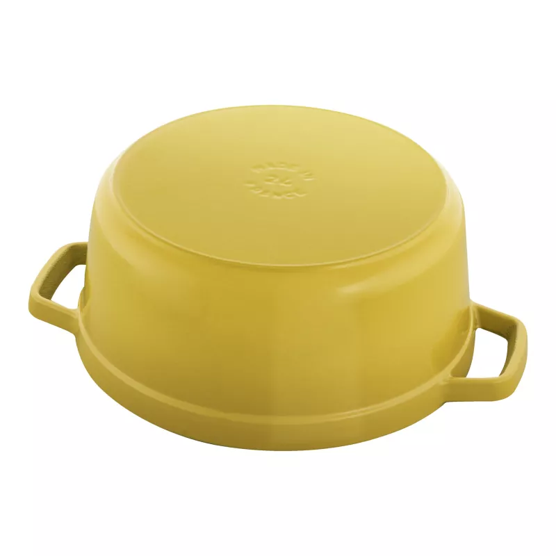 Cocotte En Fonte Emaillée Ronde Staub JAUNE CITRON D24 3,79L 6 Cocotte En Fonte Emaillée Ronde Staub JAUNE CITRON D24 3,79L – Image 4