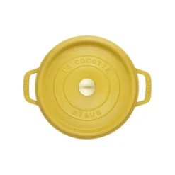 Cocotte En Fonte Emaillée Ronde Staub JAUNE CITRON D24 3,79L 22 Cocotte En Fonte Emaillée Ronde Staub JAUNE CITRON D24 3,79L -Staub Soldes Magasin cocotte en fonte emaillee ronde staub jaune citron d24 379l nvs 8