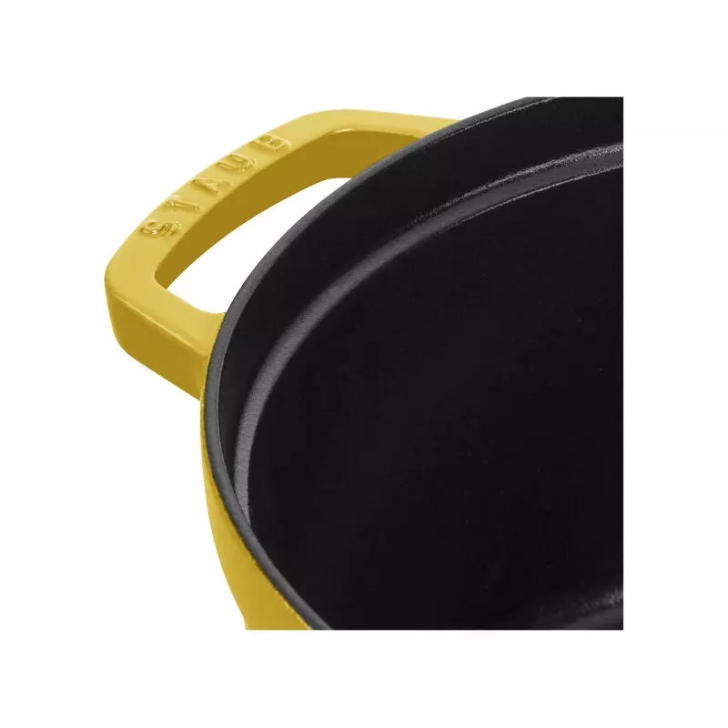 Cocotte En Fonte Emaillée Ronde Staub JAUNE CITRON D28 6.70L 13 Cocotte En Fonte Emaillée Ronde Staub JAUNE CITRON D28 6.70L – Image 11