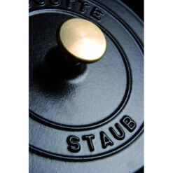 Cocotte En Fonte Emaillée Ronde Staub NOIR D26 5.25L