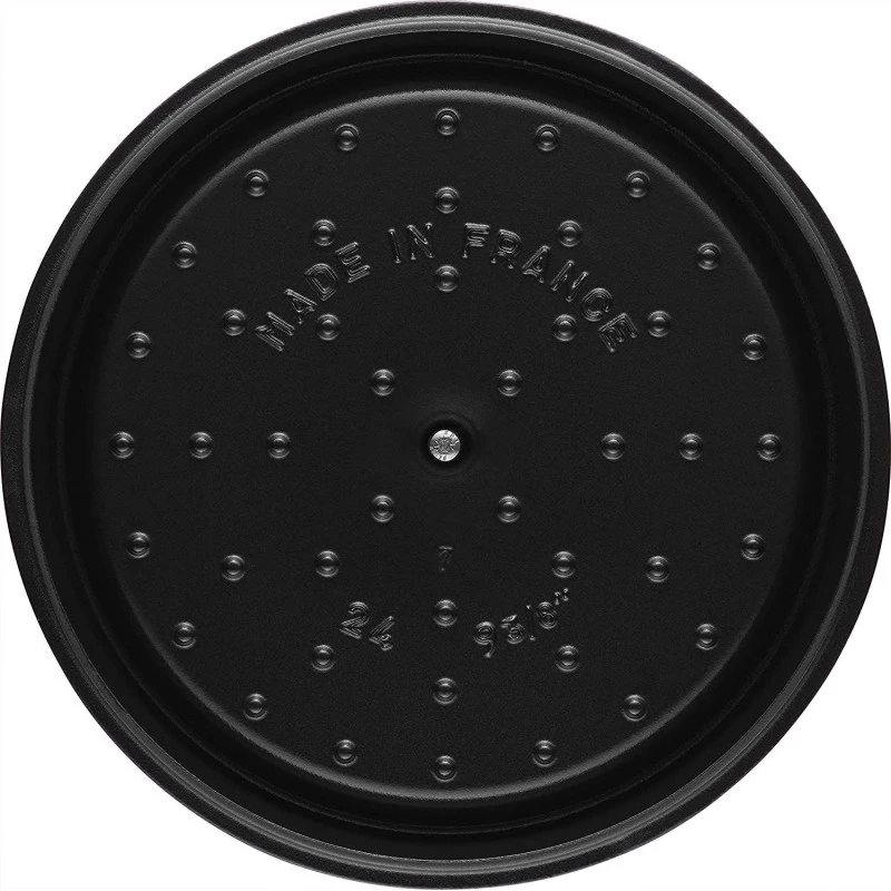 Cocotte En Fonte Emaillée Ronde Staub NOIR D28 6.70L 16 Cocotte En Fonte Emaillée Ronde Staub NOIR D28 6.70L – Image 14